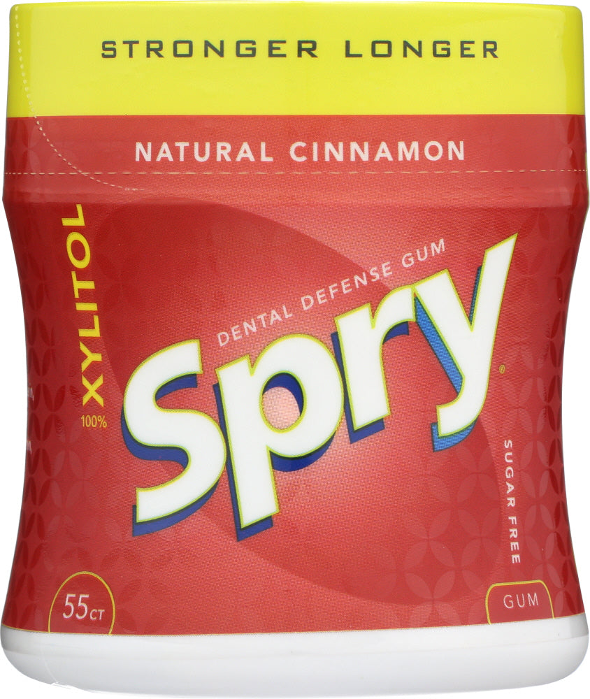 SPRY: Stronger Longer Cinnamon Xylitol Gum, 55 pc