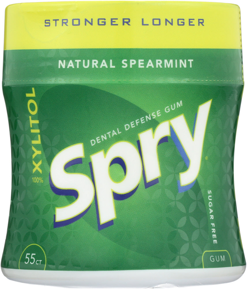 SPRY: Stronger Longer Spearmint Xylitol Gum, 55 pc