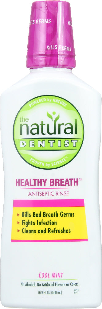 NATURAL DENTIST: Natural Antiseptic Cool Mint Rinse, 16.9oz