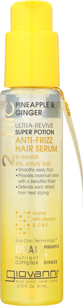 GIOVANNI COSMETICS: Anti Frizz Hair Serum, 2.7oz