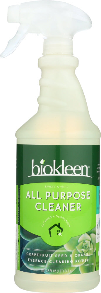 BIO KLEEN: All Purpose Cleaner Spray And Wipe, 32 oz