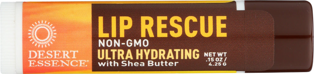 DESERT ESSENCE: Lip Rescue Ultra Hydrating with Shea Butter, 0.15 oz