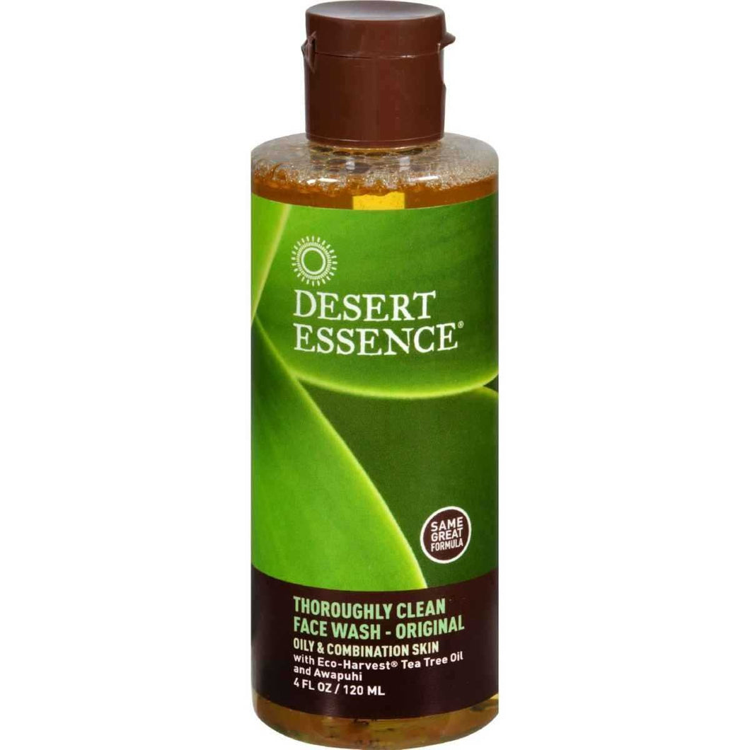 DESERT ESSENCE: Thoroughly Clean Face Wash, 4 oz
