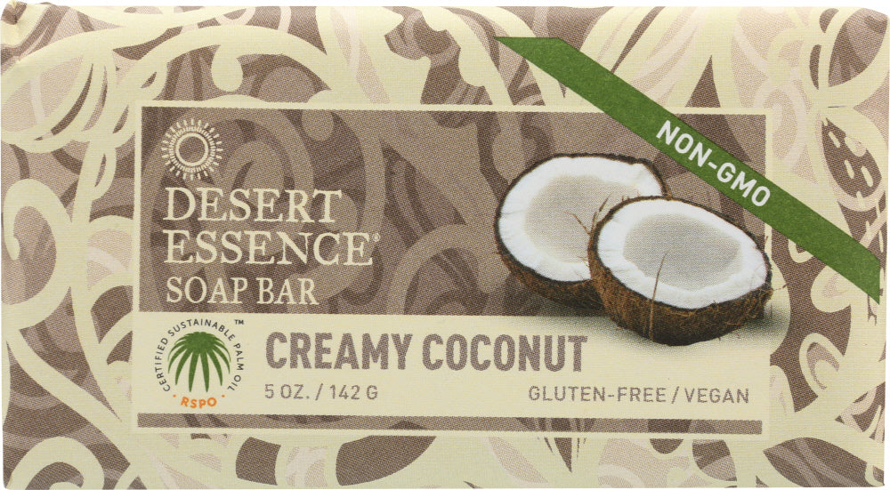 DESERT ESSENCE: Soap Bar Creamy Coconut, 5 oz