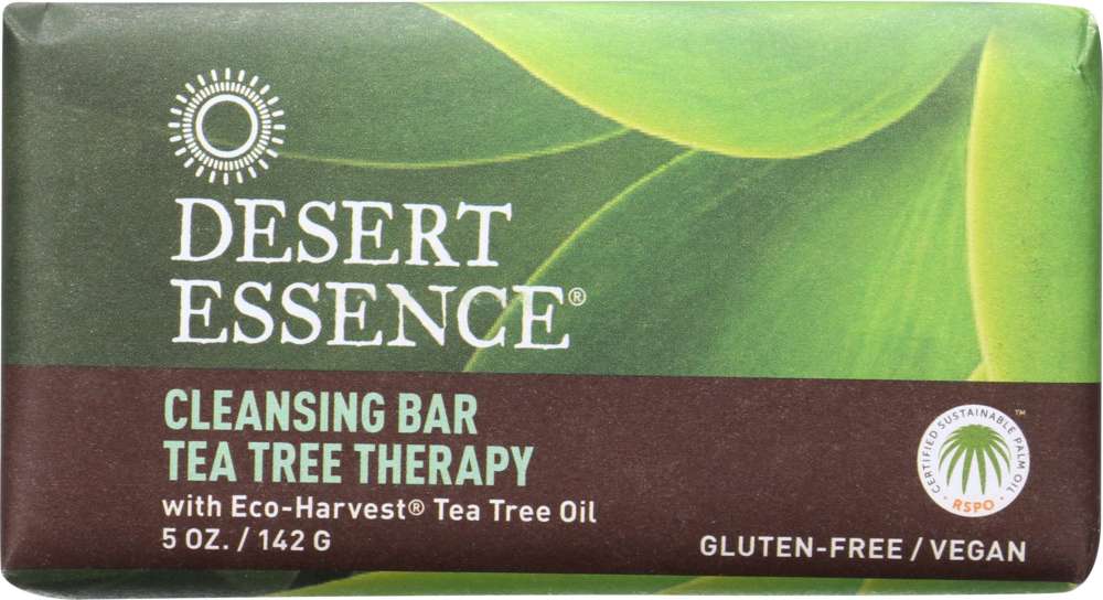 DESERT ESSENCE: Cleansing Bar Tea Tree Therapy, 5 oz