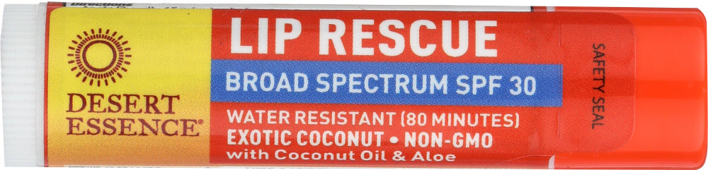 DESERT ESSENCE: Lip Balm Coconut SPF 30, .15 oz