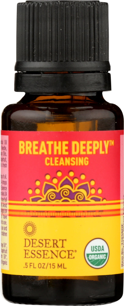 DESERT ESSENCE: Breathe Deeply Organic Essential Oil Blend, .5 oz