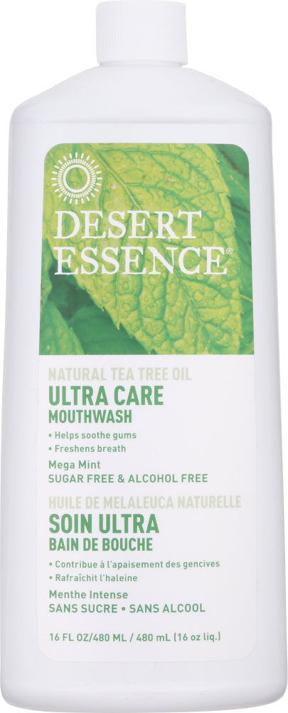 DESERT ESSENCE: Ultra Care Mouthwash Mega Mint, 16 oz