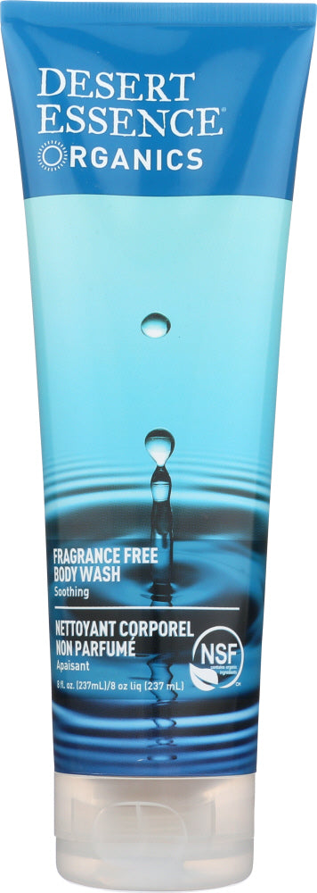 DESERT ESSENCE: Body Wash Fragrance Free, 8 fl oz