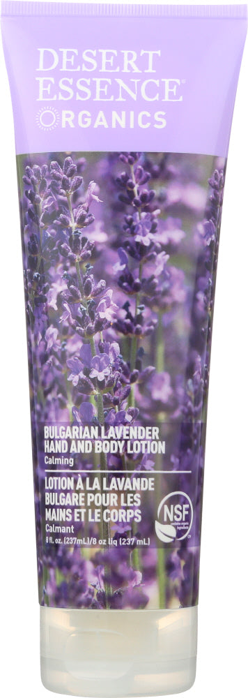 DESERT ESSENCE: Organics Hand and Body Lotion Bulgarian Lavender, 8 oz