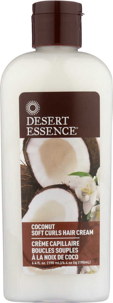 DESERT ESSENCE: Coconut Soft Curls Hair Cream, 6.4 oz