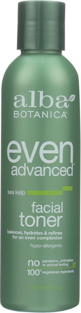 ALBA BOTANICA: Natural Even Advanced Facial Toner Sea Kelp, 6 oz