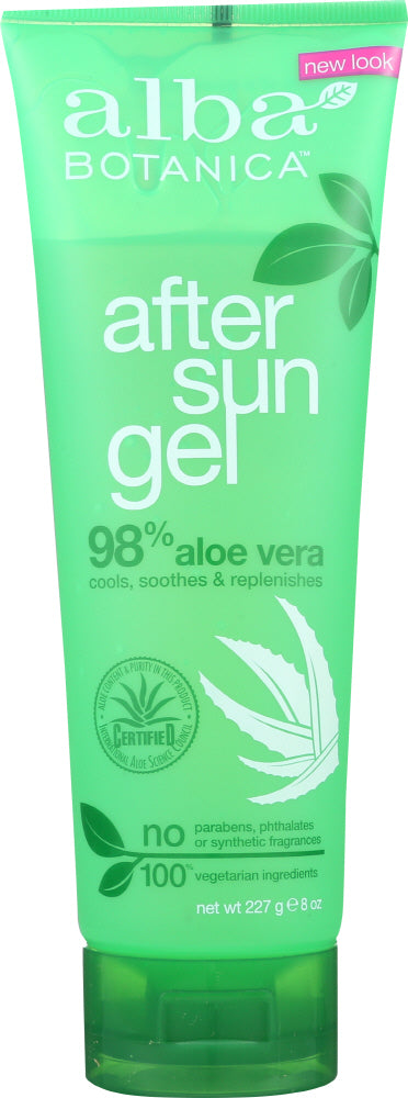 ALBA BOTANICA: Gel Aloe Vera After Sun 98%, 8 oz