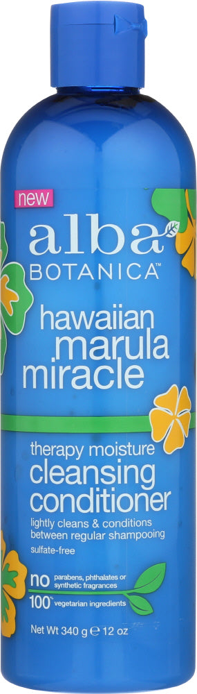 ALBA BOTANICA: Hawaiian Marula Miracle Cleansing Conditioner, 12 oz