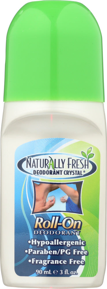 NATURALLY FRESH: Deodorant Crystal Roll-On Fragrance Free, 3 oz