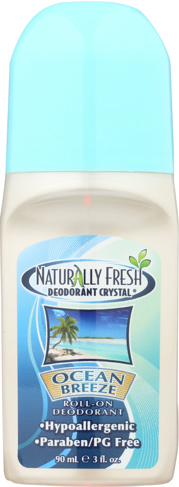 NATURALLY FRESH: Deodorant Crystal Roll-On Ocean Breeze, 3 oz