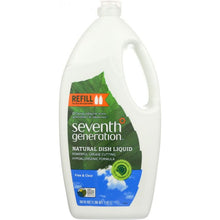 Load image into Gallery viewer, SEVENTH GENERATION: Natural Dish Liquid Free &amp; Clear, 50 oz
