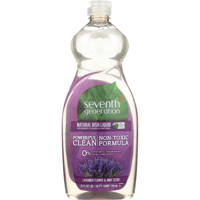 SEVENTH GENERATION: Natural Dish Liquid Lavender Floral & Mint, 25 oz