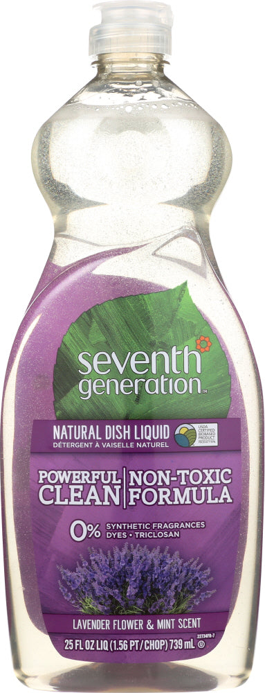 SEVENTH GENERATION: Natural Dish Liquid Lavender Floral & Mint, 25 oz