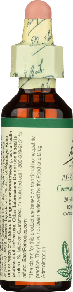 BACH ORIGINAL FLOWER REMEDIES: Agrimony, 0.7 oz