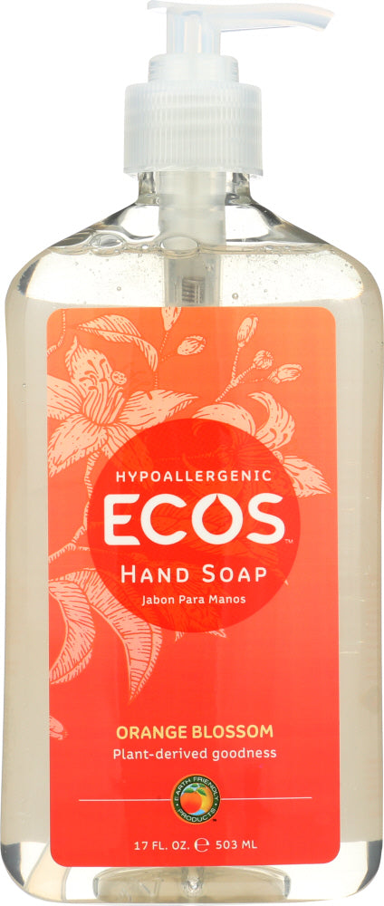 EARTH FRIENDLY: Hypoallergenic Hand Soap Orange Blossom, 17 oz