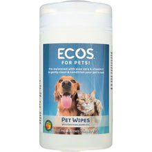 Load image into Gallery viewer, ECOS FOR PETS: Pet Wipes, 70 ct
