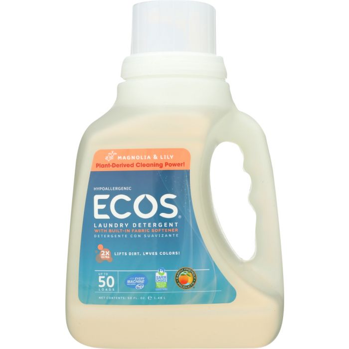 EARTH FRIENDLY: Ultra Ecos Laundry Detergent Magnolia and Lily, 50 oz