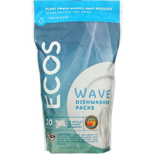 Load image into Gallery viewer, EARTH FRIENDLY: Wave Dishwasher Detergent Packs Free &amp; Clear, 14.5 oz
