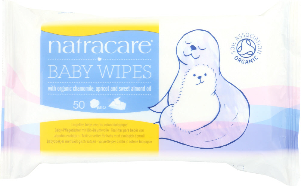 NATRACARE: Organic Baby Wipes, 50 pc
