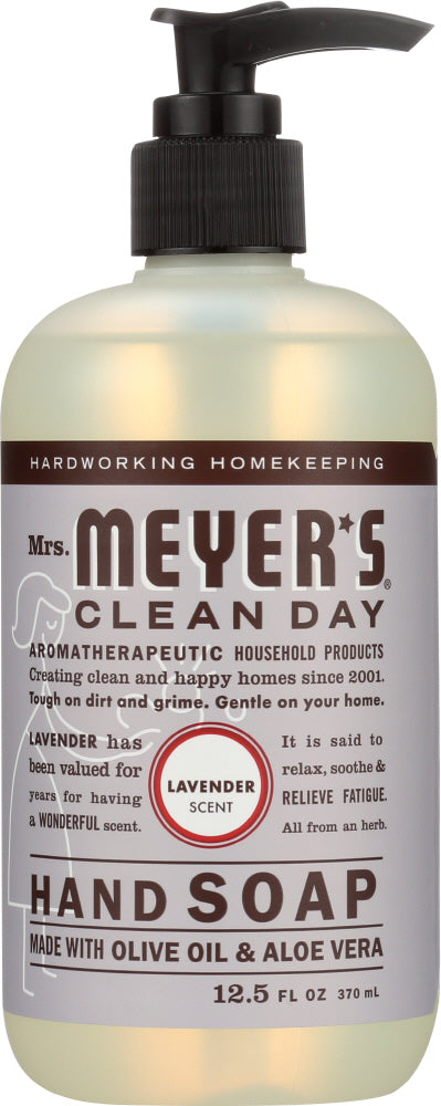 MRS MEYERS CLEAN DAY: Liquid Hand Soap Lavender Scent, 12.5 oz
