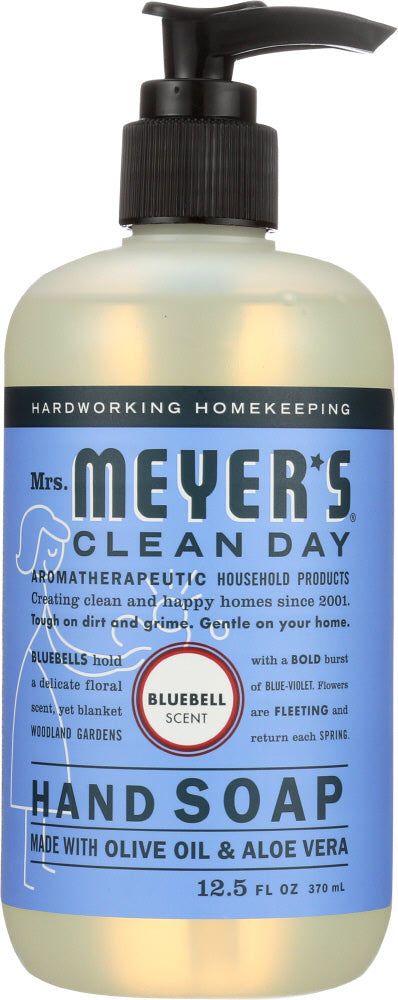 MRS. MEYER'S CLEAN DAY: Liquid Hand Soap Bluebell Scent, 12.5 oz