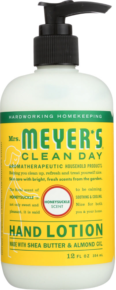 MRS MEYERS CLEAN DAY: Lotion Hand Honeysuckle, 12 fo