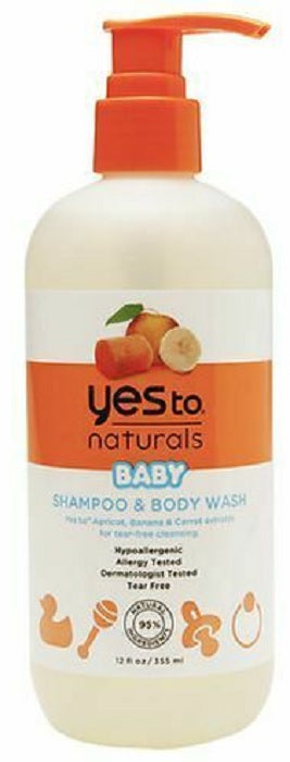 YES TO: Carrots Naturals Baby Shampoo and Body Wash, 12 oz