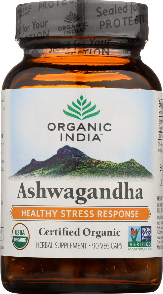 ORGANIC INDIA: Ashwagandha, 90 Veggie Caps
