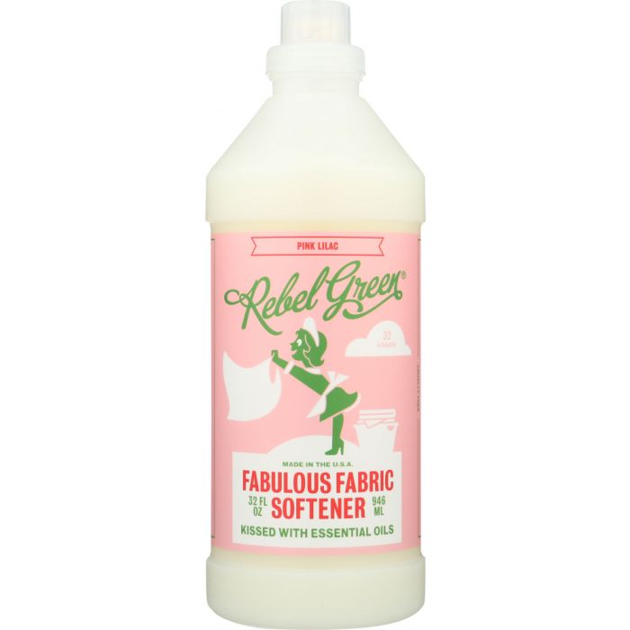 REBEL GREEN: Fabric Softener Pink Lilac, 32 oz