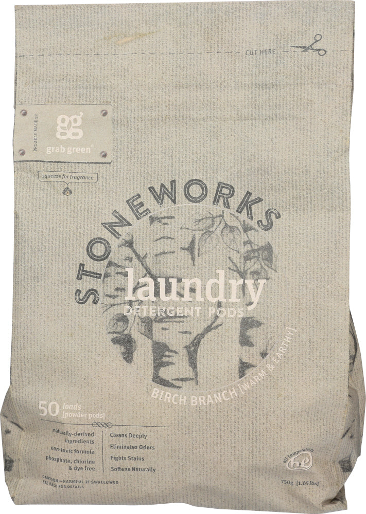 GRABGREEN: Stoneworks Laundry Detergent Birch 50l, 1.65 lb