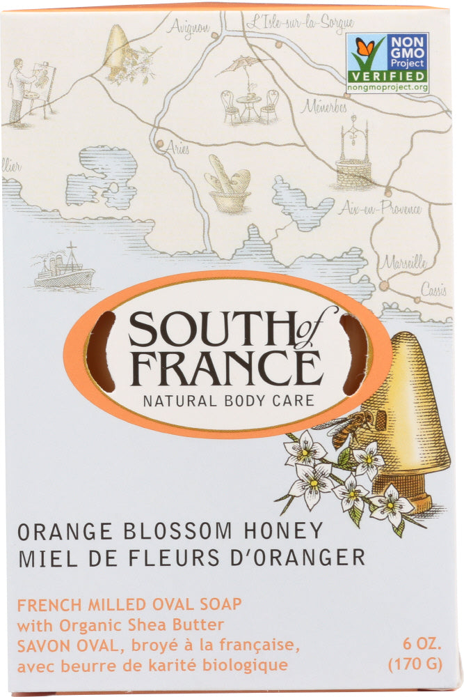 SOUTH OF FRANCE: Soap Bar Orange Blossom Honey, 6 oz