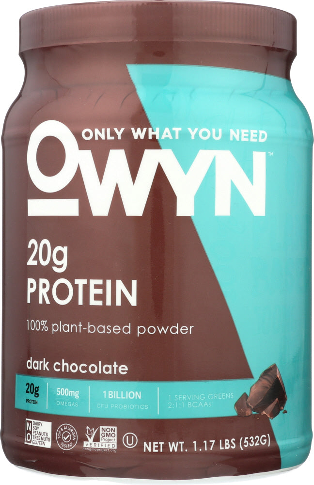 OWYN: Protein Powder Dark Chocolate, 1.2 lb