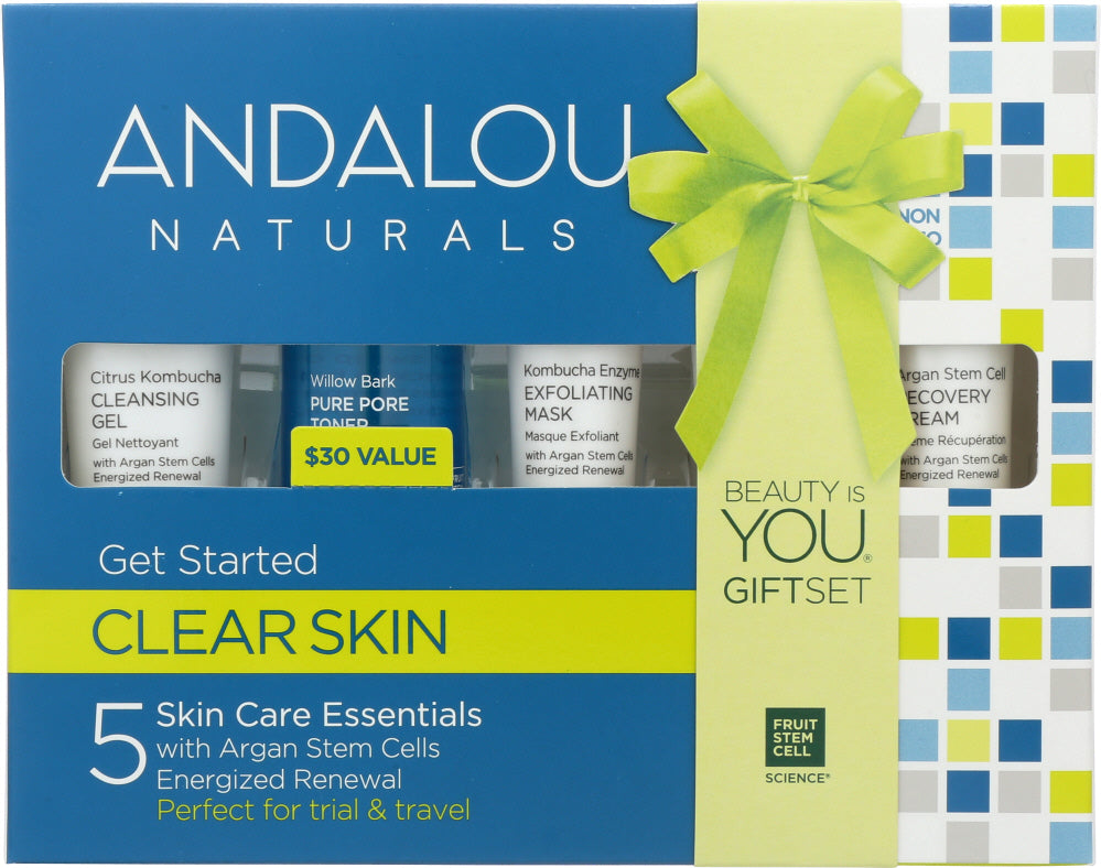 ANDALOU NATURALS: Clear Skin Get Started Kit, 5 pc
