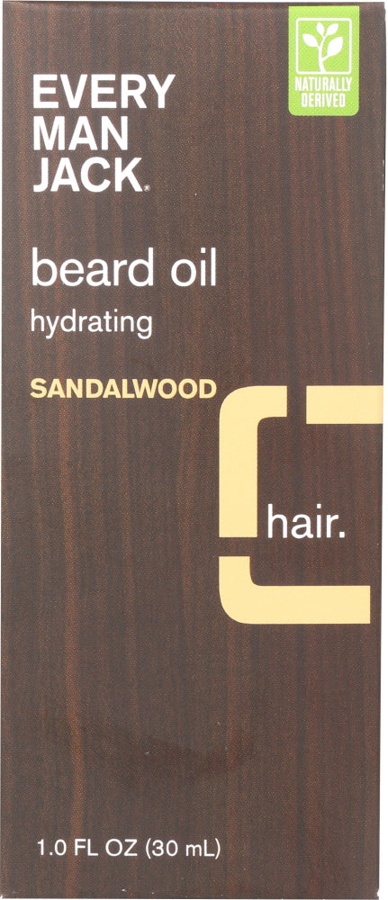 EVERY MAN JACK: Sandalwood Beard Oil, 1 oz