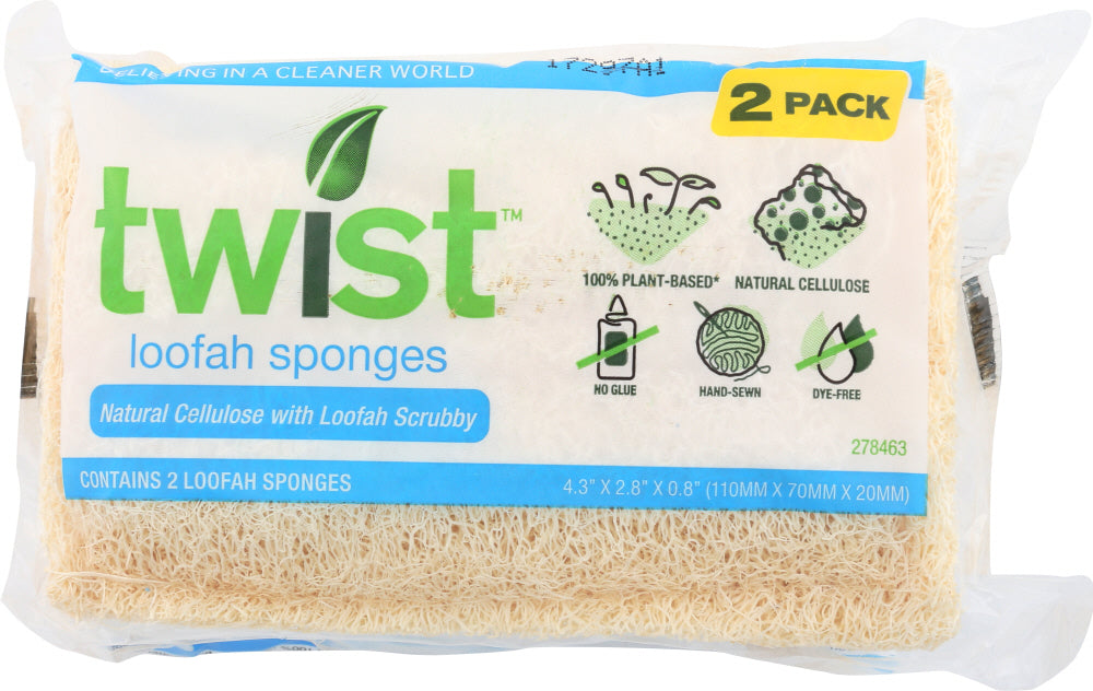TWIST: Loofah Sponges, 2 Pack