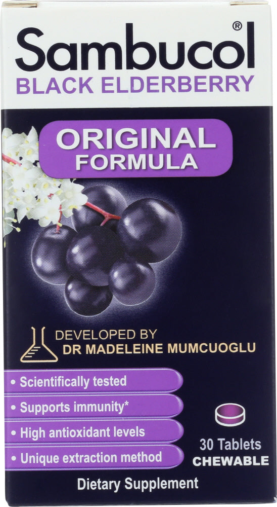 SAMBUCOL: Immune Black Elderberry Original, 30 tb