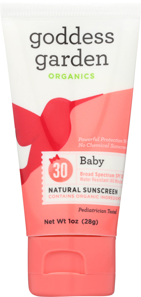GODDESS GARDEN: Sunscreen Tube Baby SPF 30, 1 oz