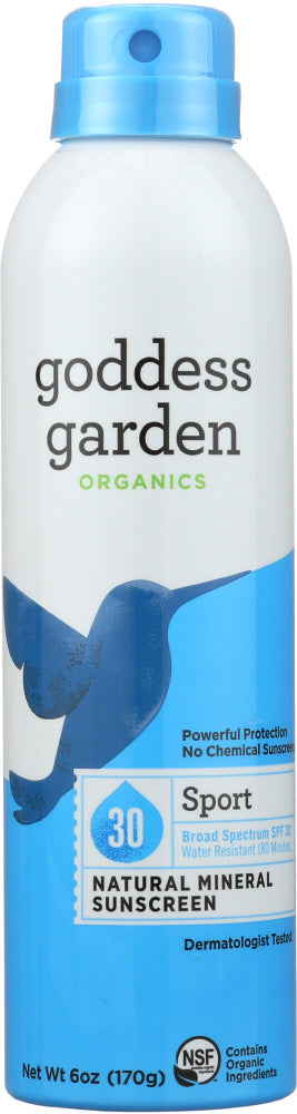 goddess garden sunscreen spray GODDESS GARDEN: Sunscreen Sport SPF 50, 3.4 oz – Shop Wellth