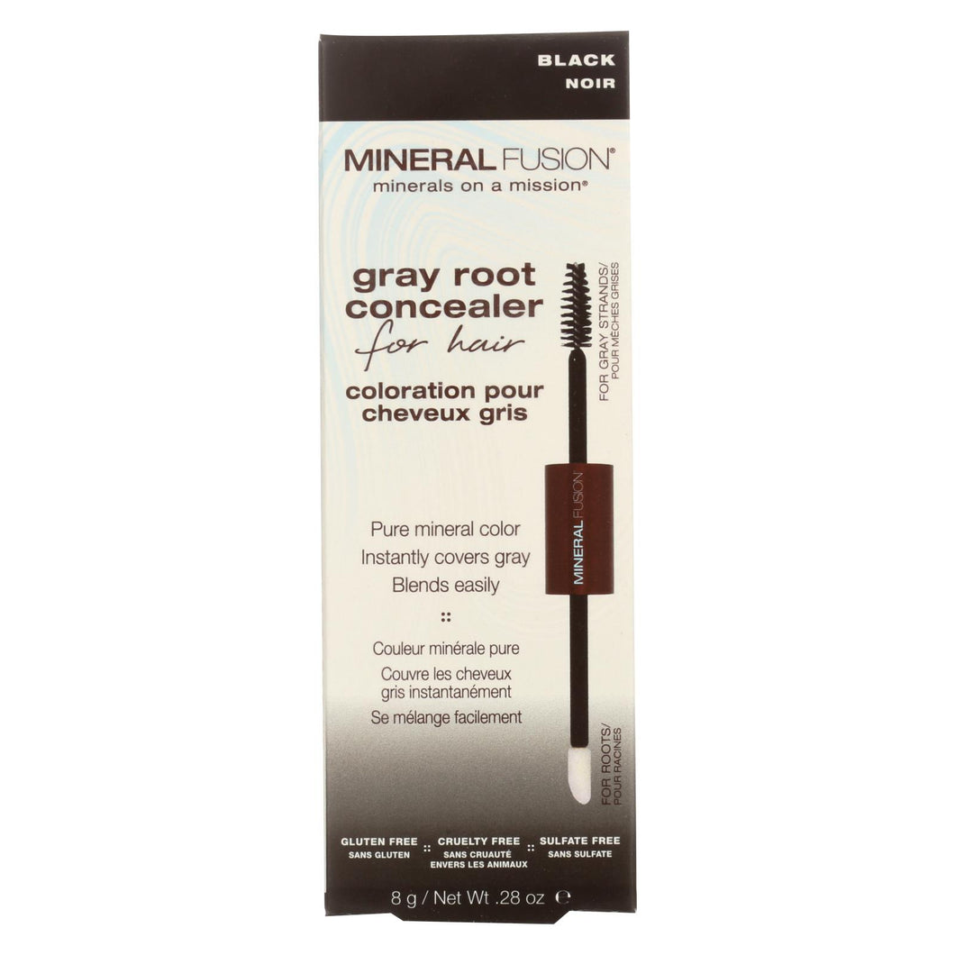 Mineral Fusion - Gray Root Concealer - Black - 0.28 Oz.