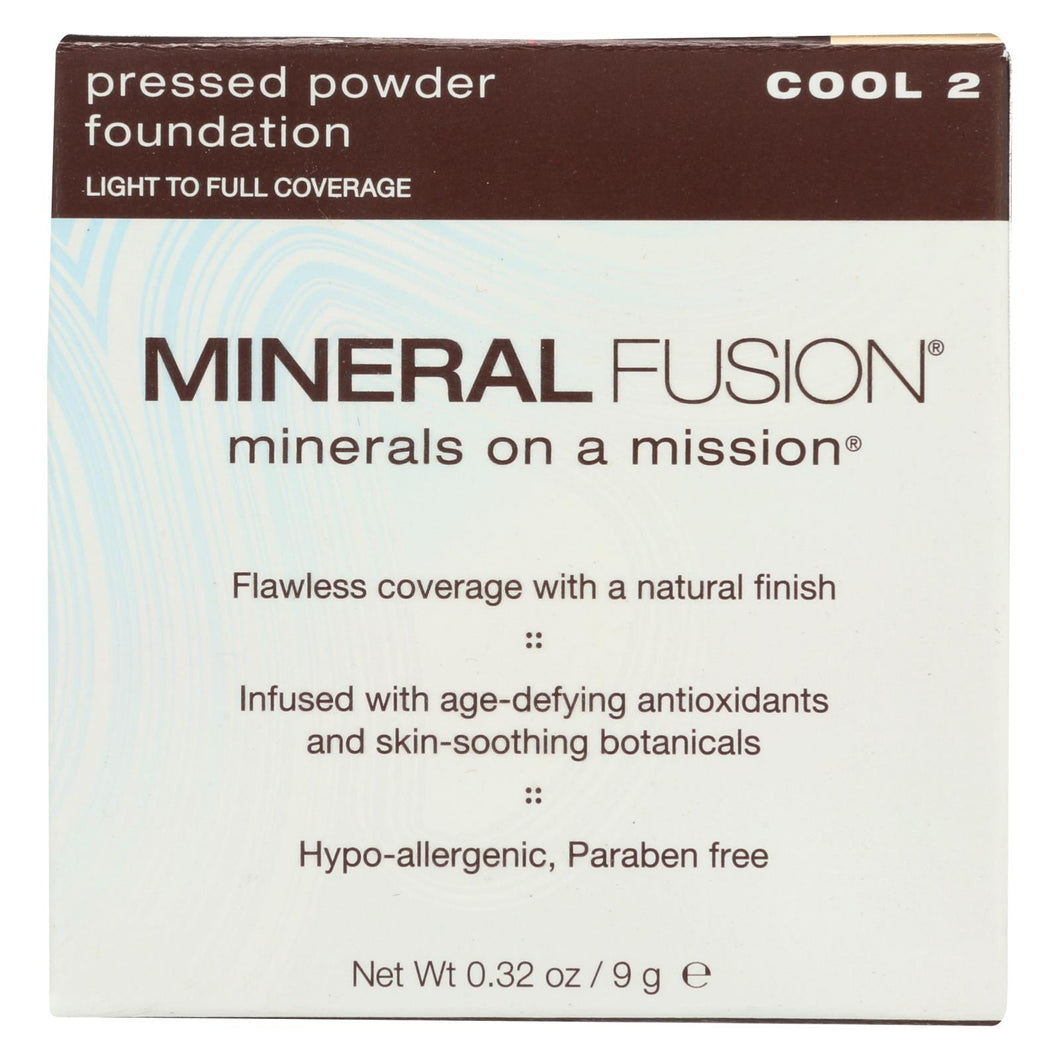 Mineral Fusion - Pressed Powder Foundation - Cool 2 - 0.32 Oz.