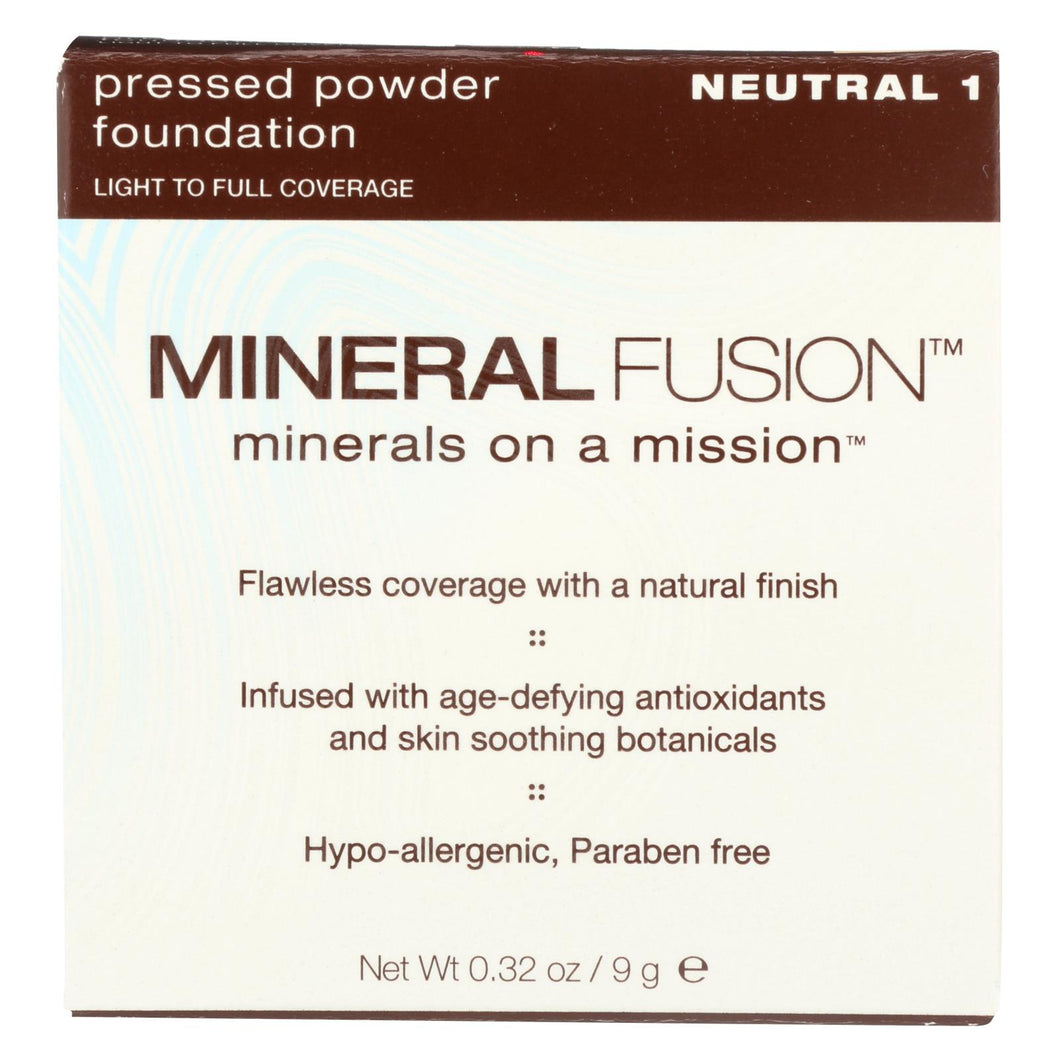 Mineral Fusion - Pressed Powder Foundation - Neutral 1 - 0.32 Oz.