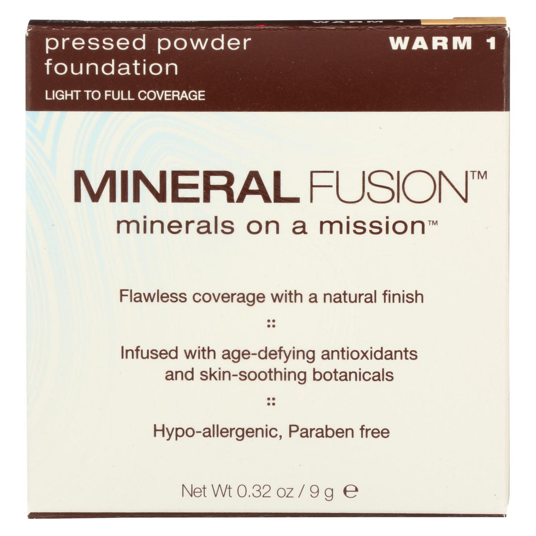 Mineral Fusion - Pressed Powder Foundation - Warm 1 - 0.32 Oz.