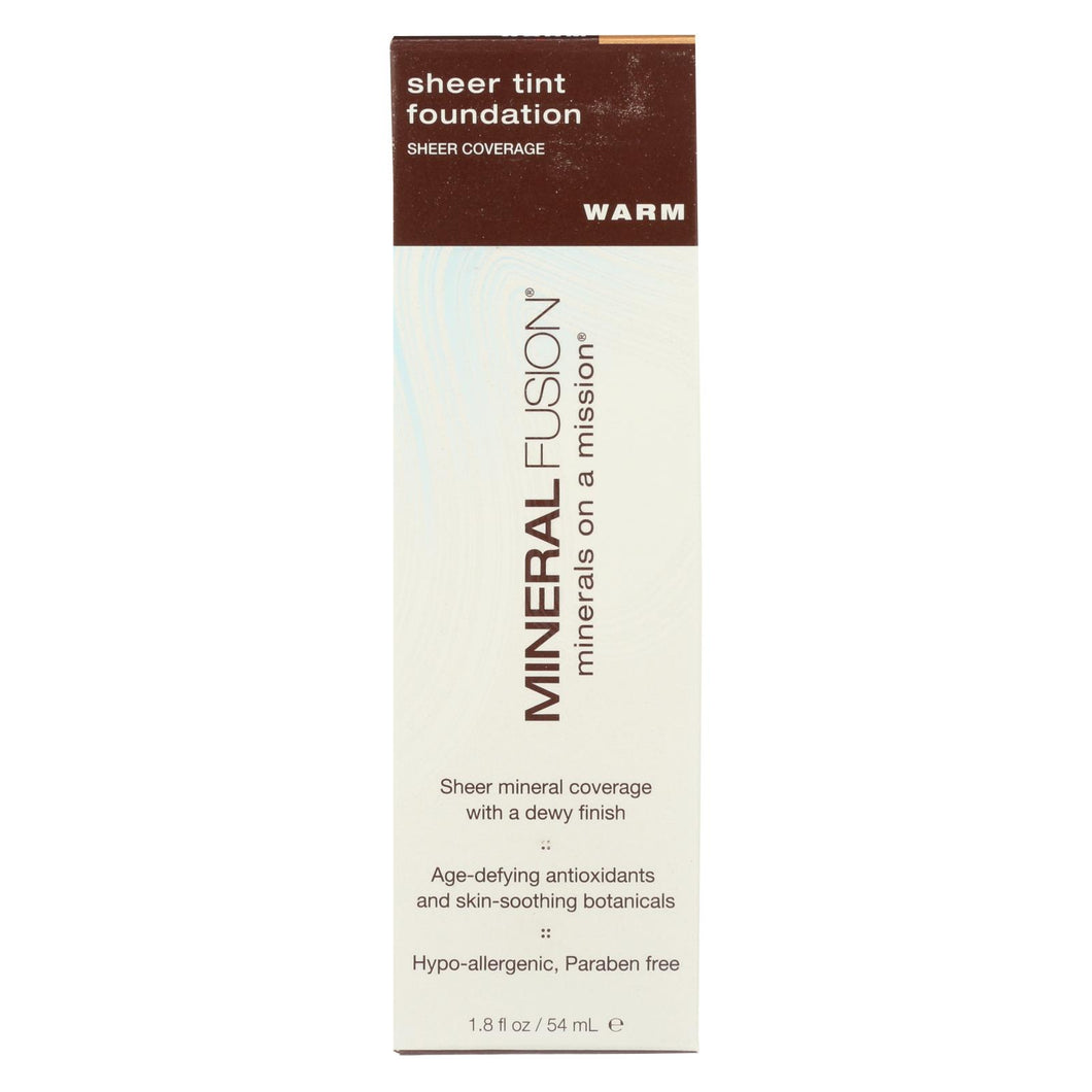 Mineral Fusion - Sheer Tint Mineral Foundation - Warm - 1.8 Oz.