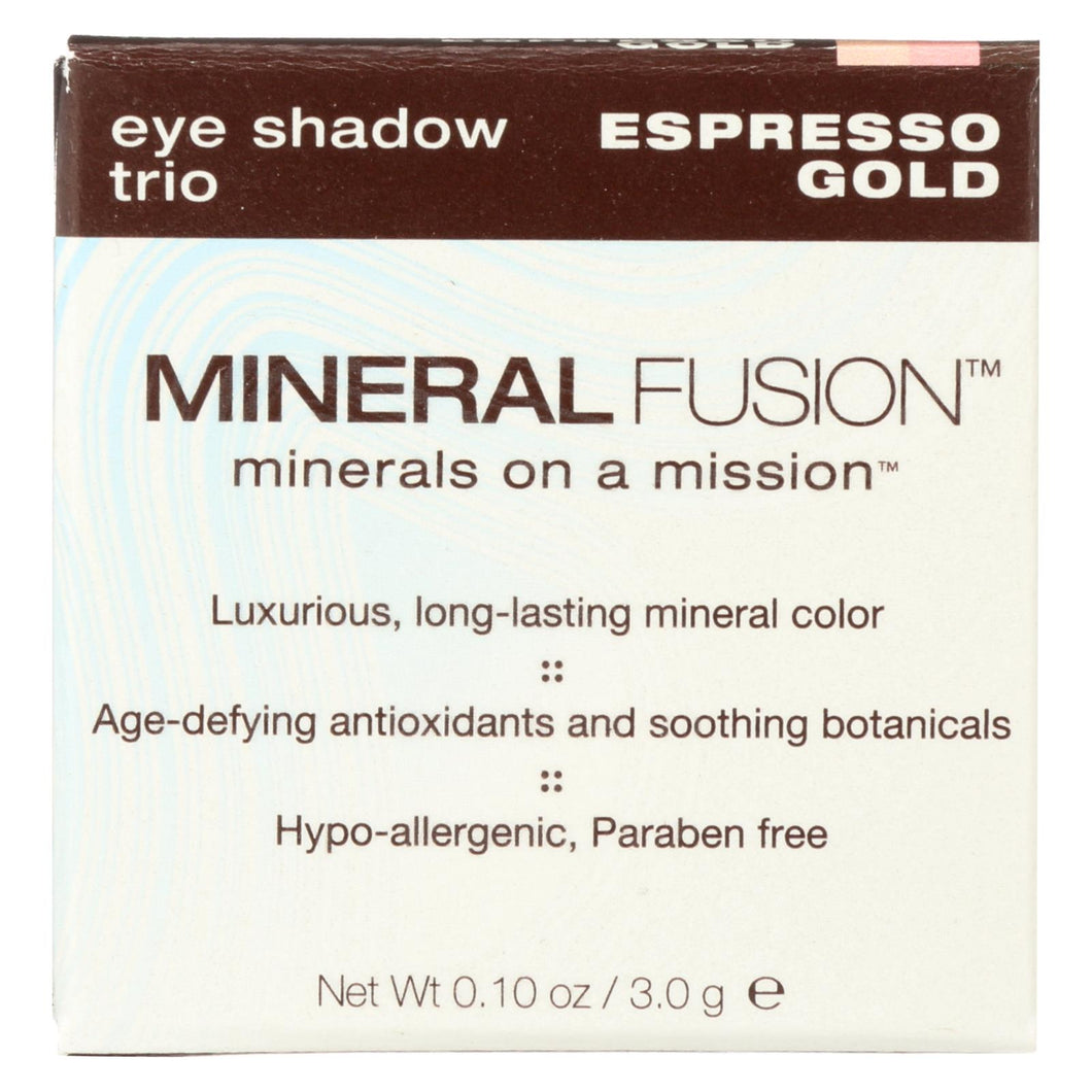 Mineral Fusion - Eye Shadow Trio - Esp Gold - 0.1 Oz.